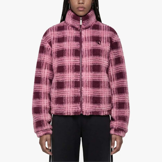 Karl Kani Γυναικείο μπουφάν OG Check Teddy Trackjacket